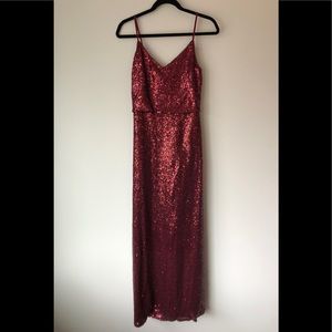 Jenny Yoo Collection red sequin dress